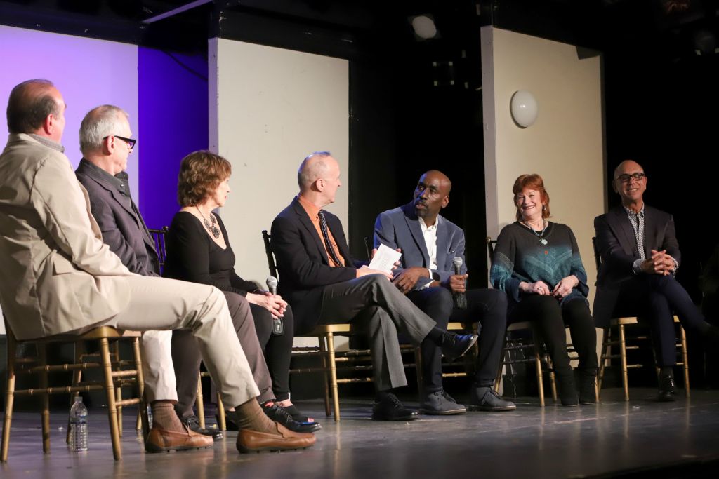 Michael Kubala, James Horvath, Eileen Casey, Moderator Kevin Winkler, Lloyd Culbreath, Valerie-Jean Miller, Clif de Raita